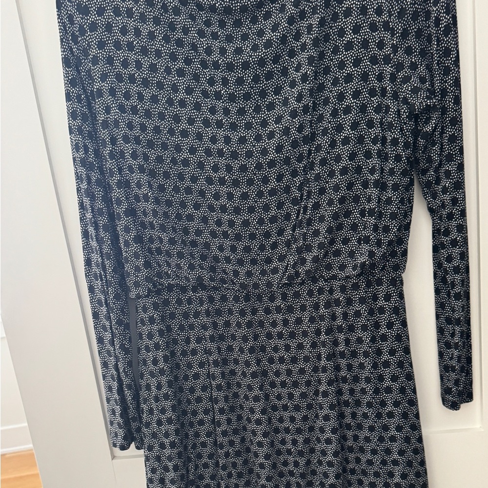 Elegant Black and White polkadot dress size M